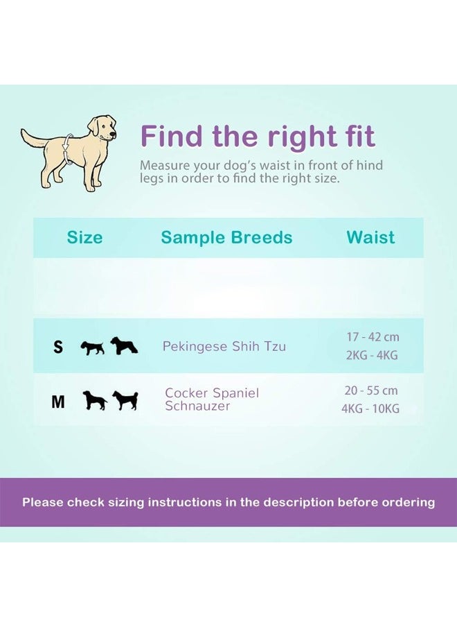 Female Dog Diapers Disposable Pet Diapers Healthful Wood Pulp Dog Sanitary Nappy for Female Dog Doggy Diapers Absorbent Pad for Doggy in Heat Excitable Urination Incontinence Training