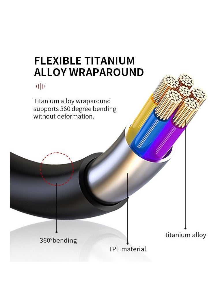 Furtey - Titanium Bone Conduction Wireless Headphones BT 5.0 Open Ear Sport Headset With Mic IPX5 Sweatproof for Cycling Running Driving Gym - Image 1