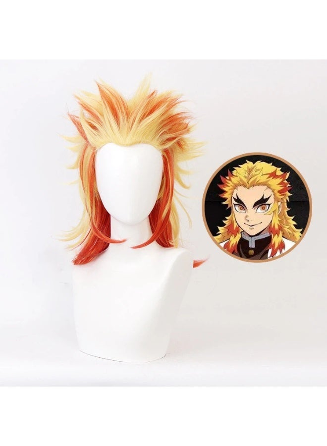 Demon Slayer Rengoku Kyoujurou cosplay Wig is a gift for family and friends who love cosplay - Image 1