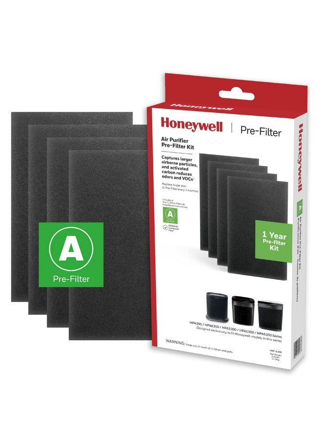 Honeywell Honeywell HRF-A300 Air Purifier Pre Kit Filter, 4-Pack - Allergen Air Filter Targets Dust, VOC, Pet, Kitchen, and Wildfire/Smoke Odors - Image 1