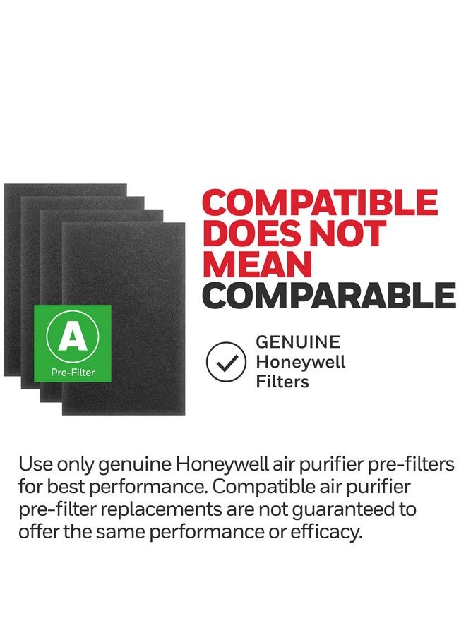 Honeywell Honeywell HRF-A300 Air Purifier Pre Kit Filter, 4-Pack - Allergen Air Filter Targets Dust, VOC, Pet, Kitchen, and Wildfire/Smoke Odors - Image 4