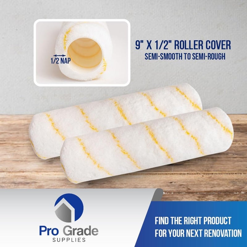 Pro-Grade - Paint Roller Covers - 1/2 X 9 Inch Microfiber 5 Pack - Image 3