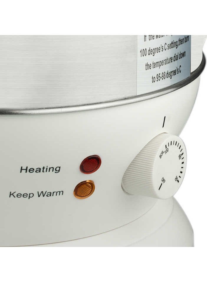 Electric Samovar Tea Maker Black Ceramic Enamel Electric Kettle with Thermostat, 6L Water Kettle Ideal for Brewing Traditional Tea, Heating Water, and Preparing Hot Beverages - Image 3
