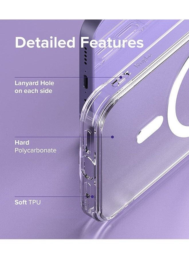 Houmt iPhone 14 Plus Cover Clear Magsafe Case Compatible with  Magnetic Accessories Yellow Resistant Anti Scratch Shockproof Slim Case Cover  - Image 5