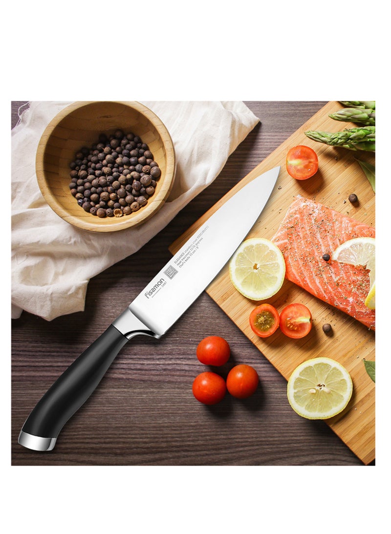 Fissman Chef Knife 6'' Kitchen Knife Ultra Sharp, German High Carbon Stainless Steel Knife Elegance Series, Professional Kitchen Knife, Ergonomic Handle for Home, Kitchen, Restaurant - Image 1