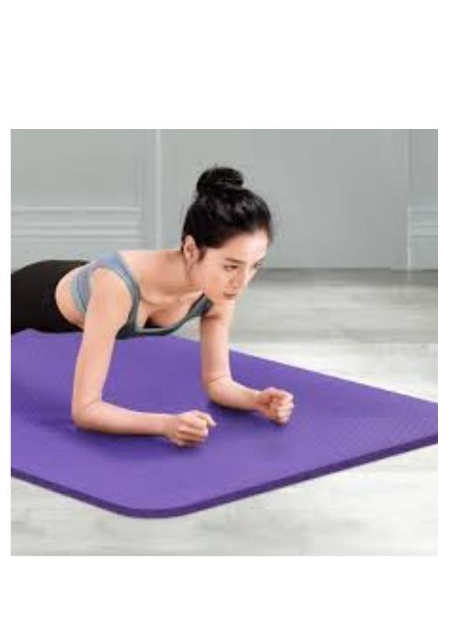 Extra Thick Exercise Yoga Mat with Carrying Strap - Image 2