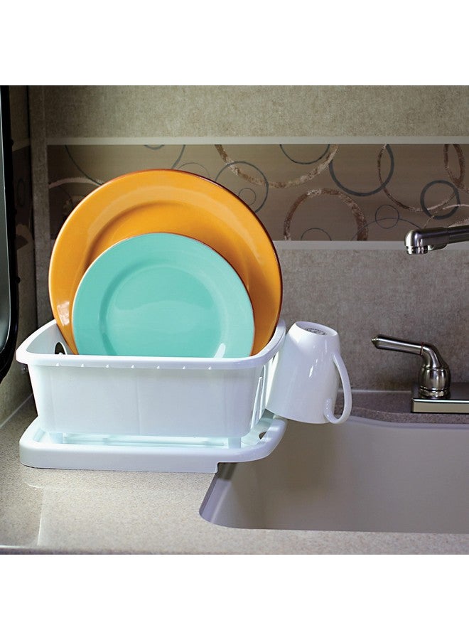 Camco Camco RV Mini Dish Drainer & Tray | Features a Sloped Drain Tray Design, Heavy-Duty Construction, and is Ideal for Small Spaces, Apartments, Boats, and More (43511) - Image 5