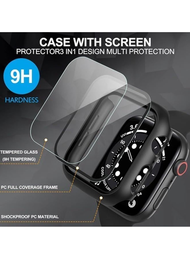 HablTech Protective Case Compatible with Apple Watch Series 11/10 42mm Case with Tempered Film Screen Protector for iWatch Full Protective Hard PC Bumper Touch Sensitive HD Screen - Image 5
