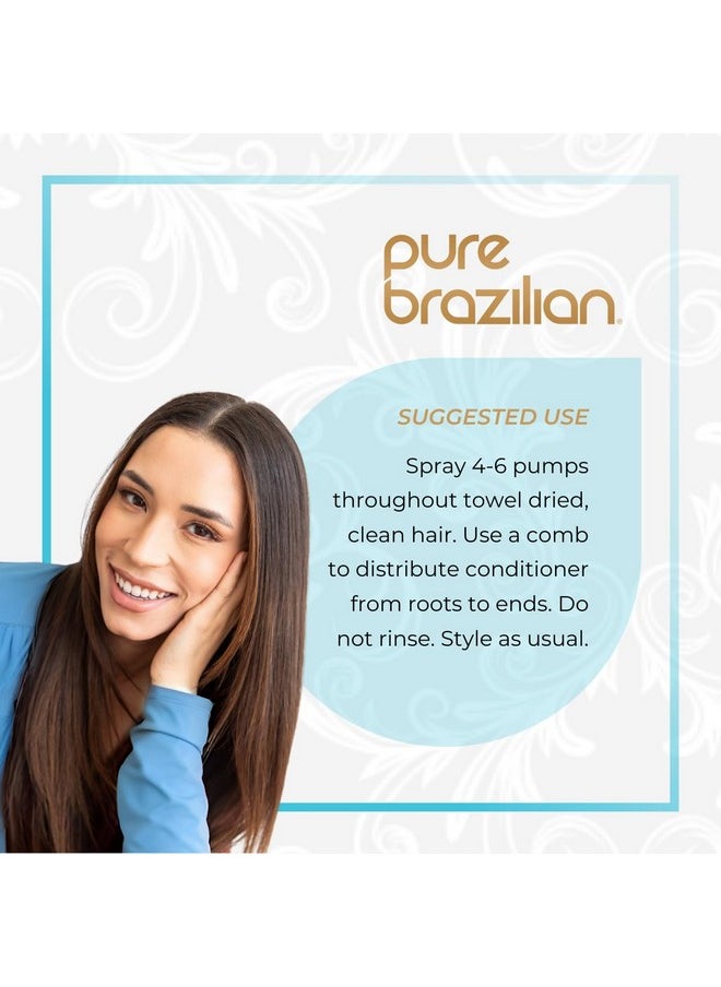 Pure Brazilian PURE BRAZILIAN Leave-in Conditioner - Nourishing Leave-in Hair Treatment Enriched With Keratin to Fortify and Strengthen Your Hair (6.78 Ounce / 200 Milliliter)  - Image 4