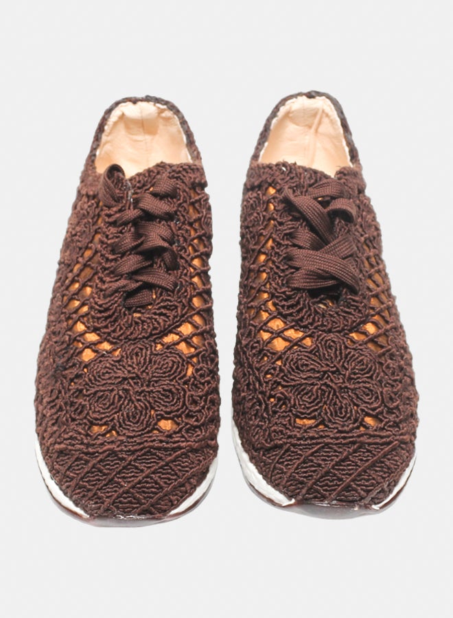 Glitter Women Sneakers - Brown - Image 3