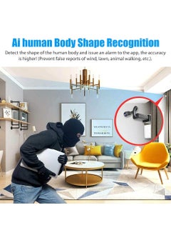 smars SMARS WiFi 920x1080p HD 100 Viewing Area Security Camera WiFi Spy Camera for Home Hidden Wireless IP Cam Black  - Image 4