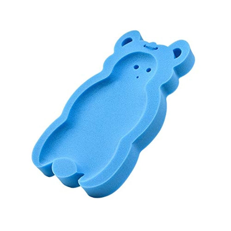 Baby Bath Sponge Mat – Blue, 5cm Thick, Non-Slip, Soft Cushion for Bathtub