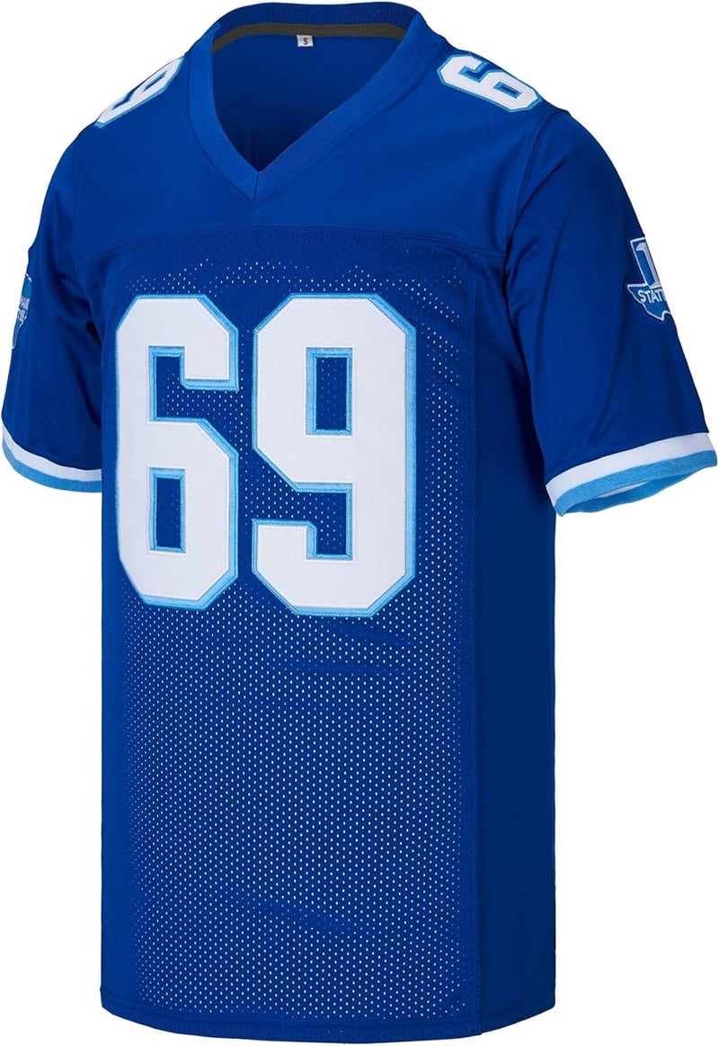 borizjersey Men's 69 Billy Bob 82 Charlie Tweeder 4 Jonathan Moxon Varsity Blues Movie West Canaan Coyotes Football Jersey Stitched - Image 2