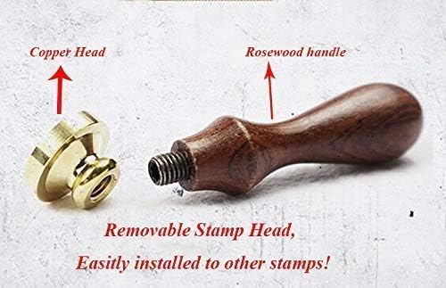 MNYR Vintage Cute Bird with Letter Envelope Grass Wax Seal Sealing Stamp Kit Rosewood Handle - Ideal for Decorating Gift Packing, Envelopes, Parcels, Cards, Letetrs, Wedding Invitations Seal Stamp - Image 5