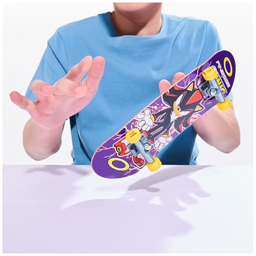 TECH DECK, Finesse X Sonic The Hedgehog Handboard; Authentic Mini Skateboards, Kids Toys for Boys & Girls, Ages 6 and up (Hands Use Only) - Image 2