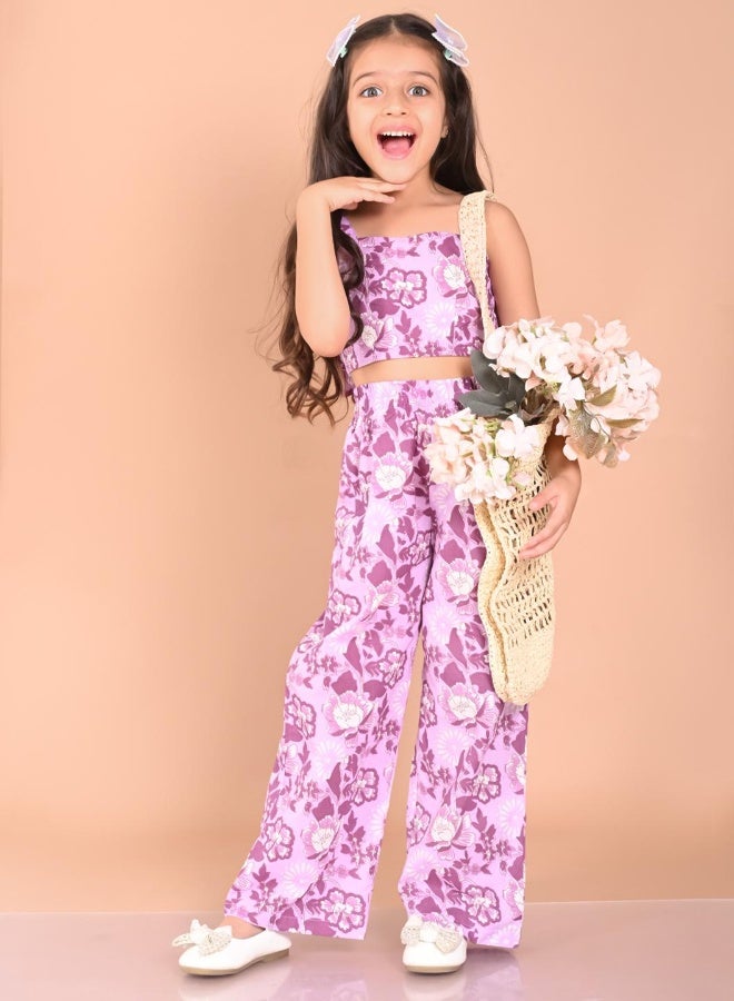 LILPICKS Printed Top with Palazzo Set - Image 5