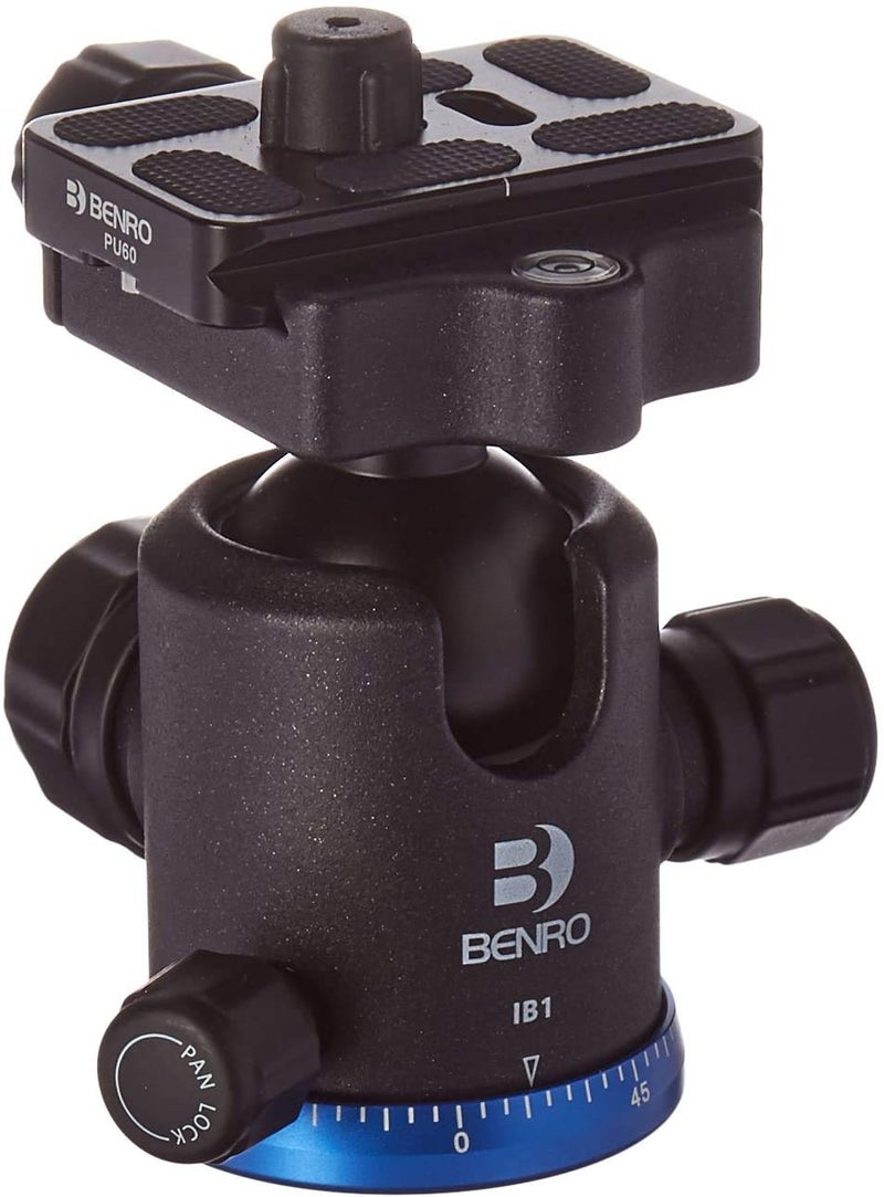 Benro Triple Action Ball Head w/ PU60 Quick Release Plate (IB1),Black - Image 4