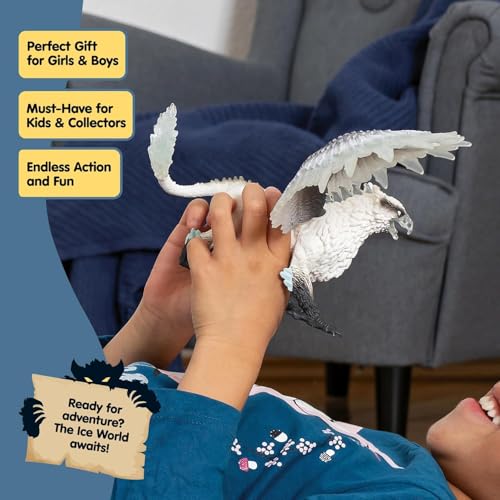 schleich Eldrador Creatures 13 Ice Griffin Toy Large Dragon Figure with Movable Wings Winged Lion Beast Figurine for Imaginative Play Fun Monster Fantasy Toy for Boys and Girls 7 70143 - Image 3