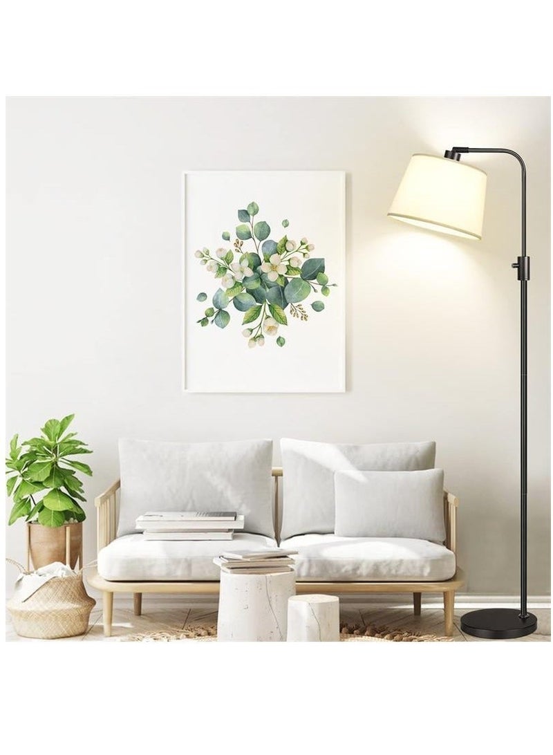 عربست ابجوره طويله قابل للتعتيم، مصباح ارضي على شكل قوس، اضاءه ارضيه حديث قائم مع غطاء لغرفة المعيشة غرفة نوم مكتب غرفة الطعام، مصباح LED متضمن - Image 5