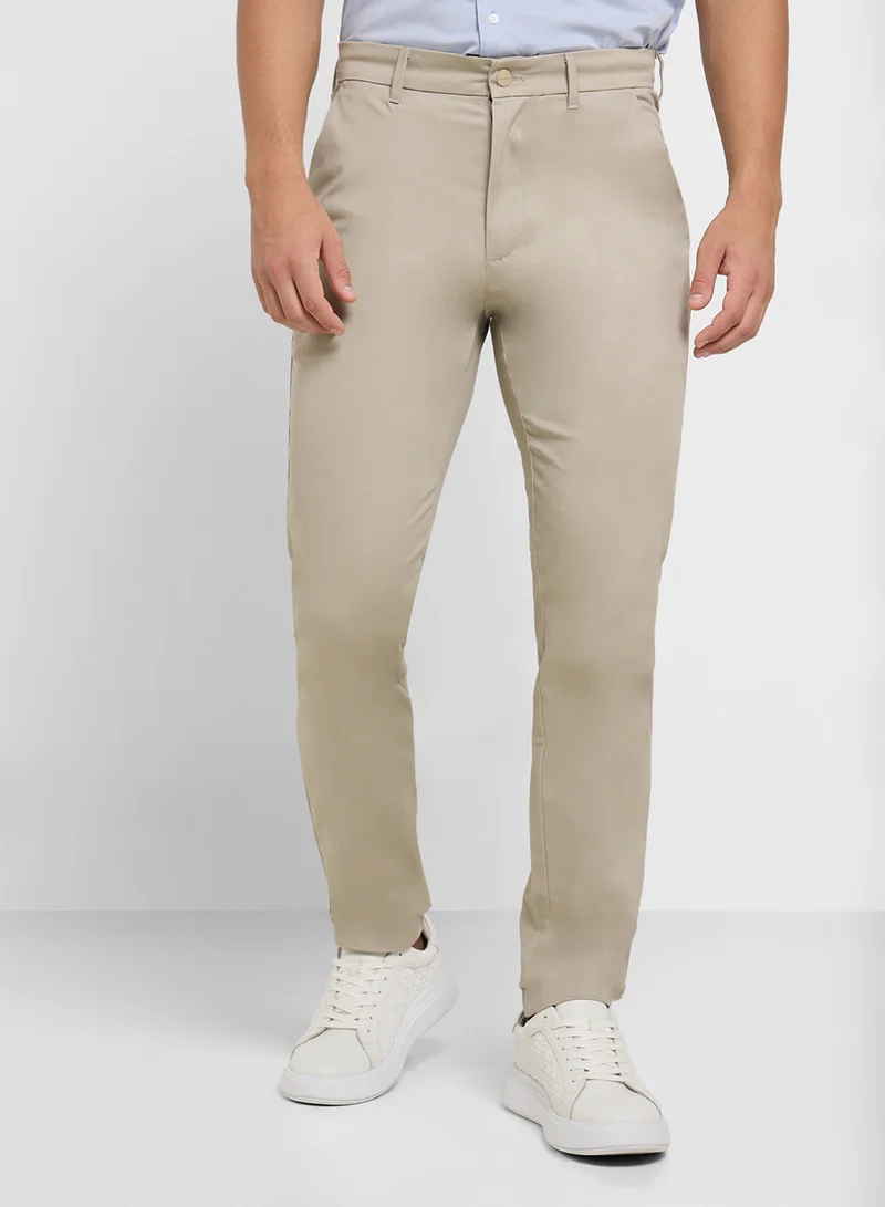 كالفن كلاين Satin Stretch Tapered Chino Trousers