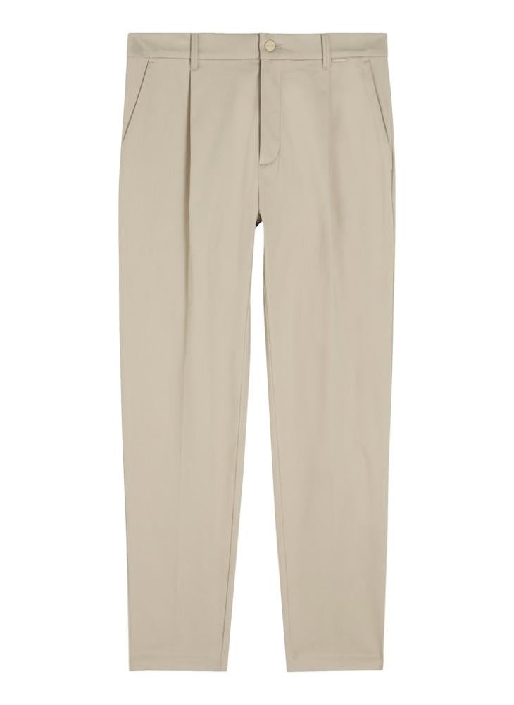 CALVIN KLEIN Satin Stretch Tapered Chino Trousers  - Image 1