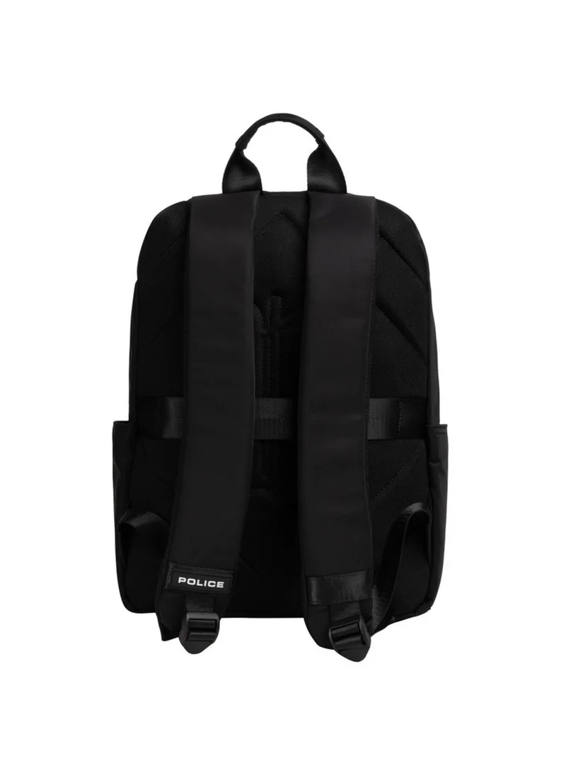 بوليس Police Men's Matthew Compact Urban Backpack with Highly Organised Streamlined Design, Efficient City Travel & Everyday Carry Utility – Black