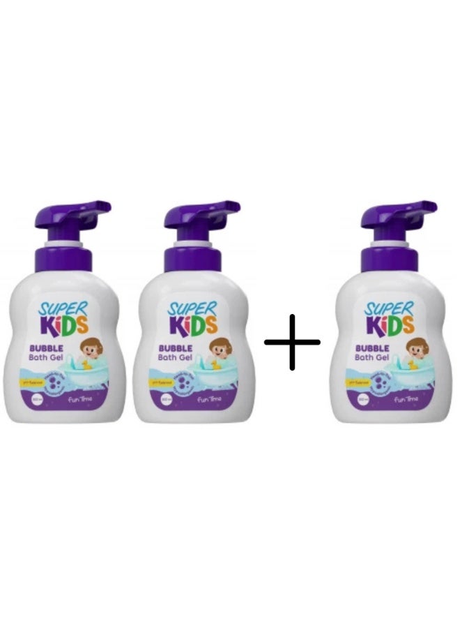 SuperKids Bubble Bath Gel 300ml 2+1