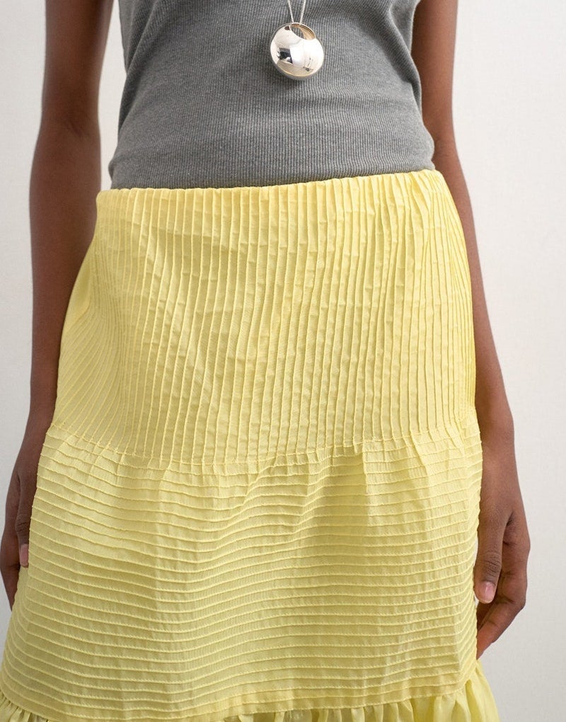 TOPSHOP Casual High Rise Tiered Crinkle Maxi Skirt - Image 5