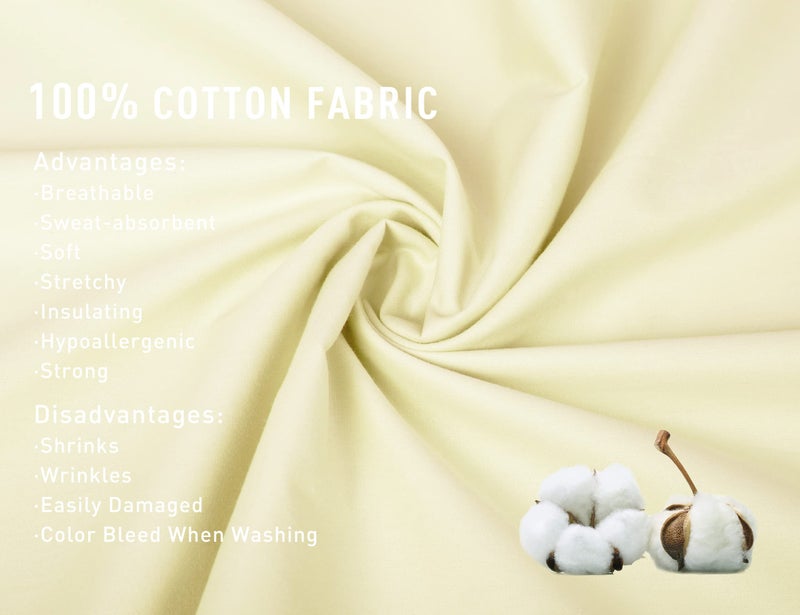 Sunflower Body Pillowcase 100% Cotton Long Pillow Cover/Case Envelope Closure 1 Pack  21?54 Inches Cream  Soft And Breathable - Image 2