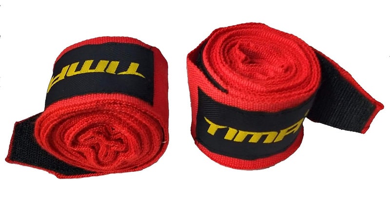 TIMA Semi-Elastic Hand Wraps for MMA & Boxing (Pair) (Red) - Image 4