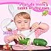 Windidi Kids Kitchen Knife Set for Real Cooking BasketMontessori Toys for 3 4 5 6 7 8 9 10 Year Old Girls Birthday Gifts Toddler Knife Set Toddler Kitchen Tools - Image 4