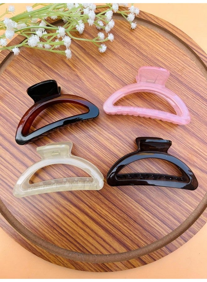 Radhya Accessories 4 pcs Bofeini Hair Claws for Women Hair clutchers clawclips for Girls Plastic hair Clips, Hair Accessories for Women Girls Gift for Girls (Set 1) - Image 5