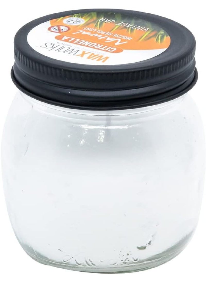 Wax Works Citronella Jam Jar Vintage