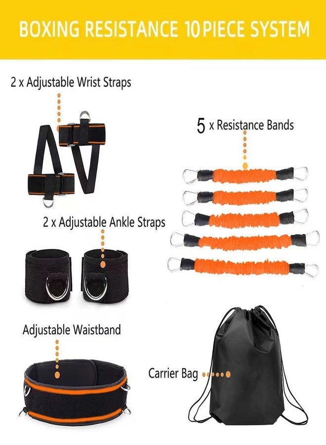 OYINDIZ Boxing Resistance Bands, Leg Strength and Agility Speed Exercise Set for MMA Basketball Football Training Equipment Power Punch Pro - Image 2