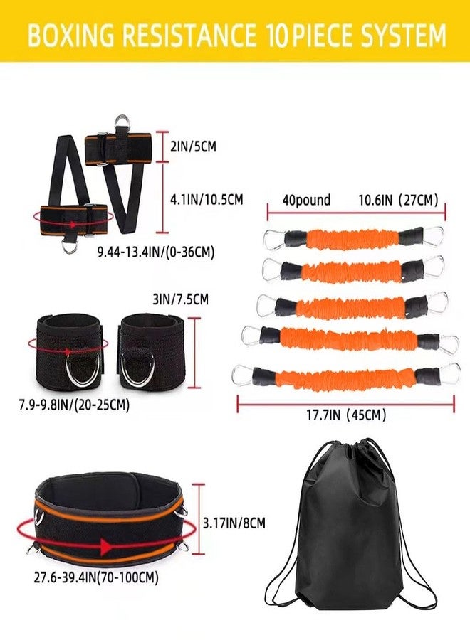 OYINDIZ Boxing Resistance Bands, Leg Strength and Agility Speed Exercise Set for MMA Basketball Football Training Equipment Power Punch Pro - Image 3
