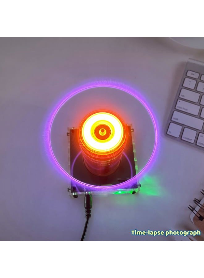 Joytech Music Tesla Coil Acrylic Base Shell Arc Plasma Loudspeaker Wireless Transmission Experiment Desktop Toy Model XX01 - Image 5