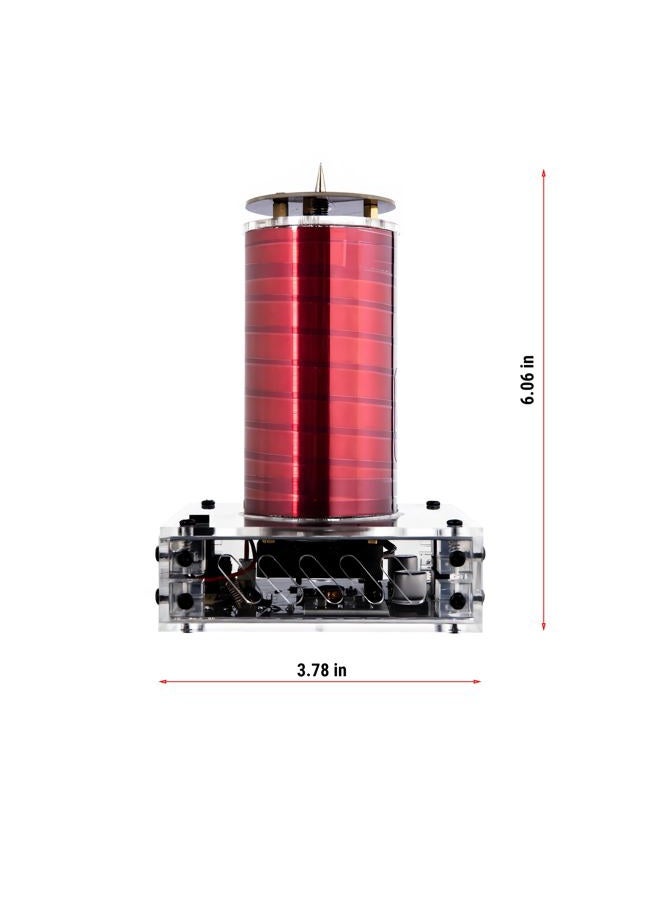 Joytech Music Tesla Coil Acrylic Base Shell Arc Plasma Loudspeaker Wireless Transmission Experiment Desktop Toy Model XX01 - Image 2