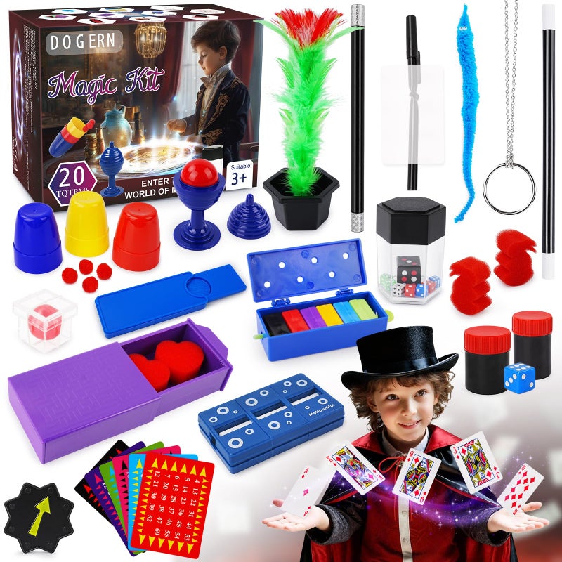 Dogern Magic Kit Magic Tricks Includes Magic Wand and Magician Costume Exciting Starter Magic Set Gift for Boys Girls Ages 612 Magic Tricks for kids Perfect for Christmas Halloween and Birthday - Image 3
