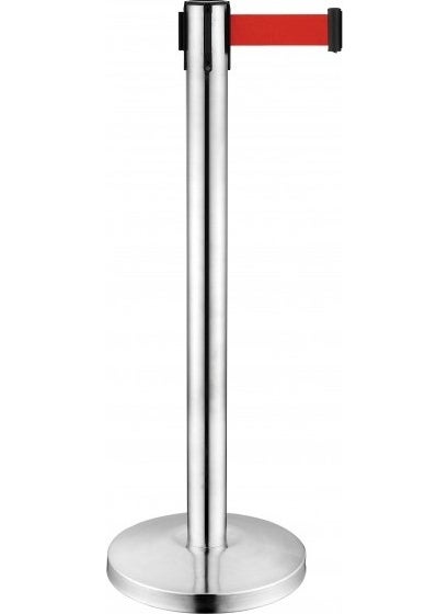 İş Koruma Work Protection Strip Barrier Chromed Leg Steering Barrier 