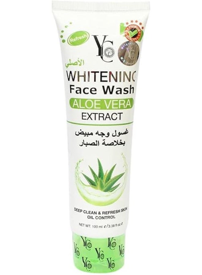 YC Whitening Face Wash with Aloe Vera Extract, 100 ml - Image 1