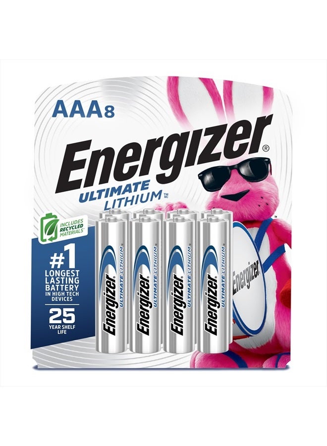 Energizer بطاريات AAA، بطارية ليثيوم ثلاثية A النهائية، 8 قطع - Image 1