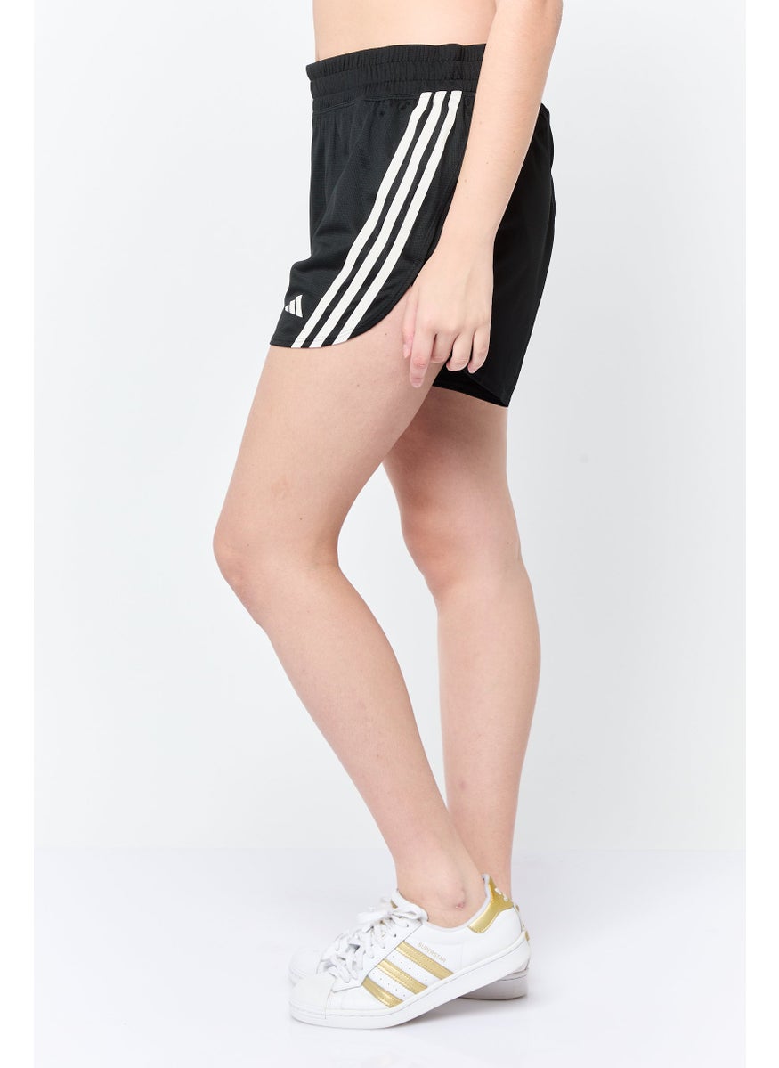 Adidas Women Sportswear Fit 3 Inseam Brand Logo Training Shorts, Black  - Image 4