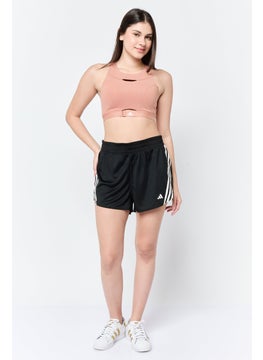 Adidas Women Sportswear Fit 3 Inseam Brand Logo Training Shorts, Black  - Image 3