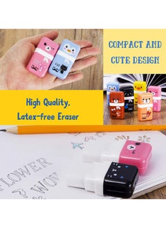 CMGTYYD CMGTYYD Pencil Eraser Shaving Roller Case for Easy Pick Up and Removal | Animal Themed Cute and Fun Party Favor and School Supplies for Kids, Back to school gift(6 Pcs)  - Image 4