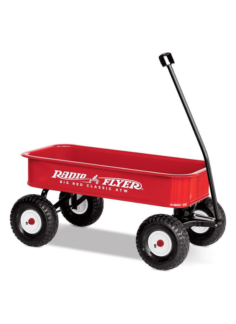 Radio Flyer Radio Flyer Steel Wagon Walking and Riding Cart for Kids Age 1 to 5 Big Red Classic 