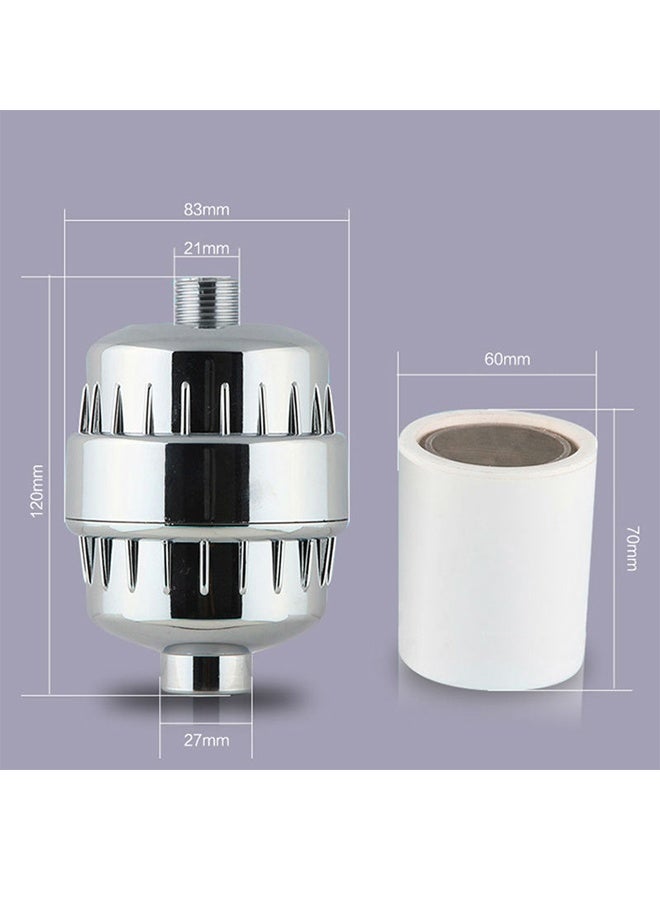 Shower Filter 20 Stage Showerhead Filter for Hard Water Shower Water Filter for Removing Chlorine Fluoride, Polished Chrome - Image 5
