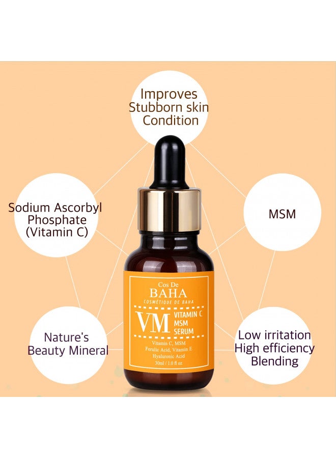 Cos De BAHA Vitamin C Serum 15% with Aloe Vera, Arbutin, Hyaluronic Acid - Korean Skincare for Radiant-Looking Skin  - Image 1