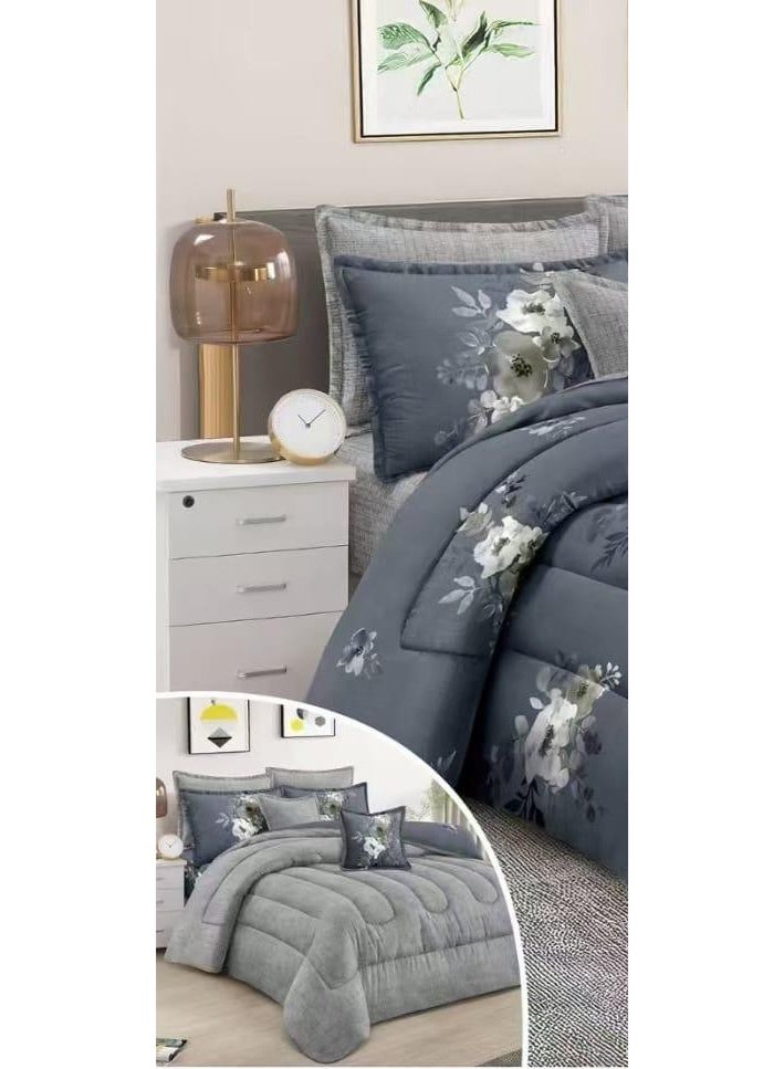 ريد روز مفرش سرير نفرين مشجر فخم من خامه المايكروفايبر مقاس 240*260 سم - Image 2