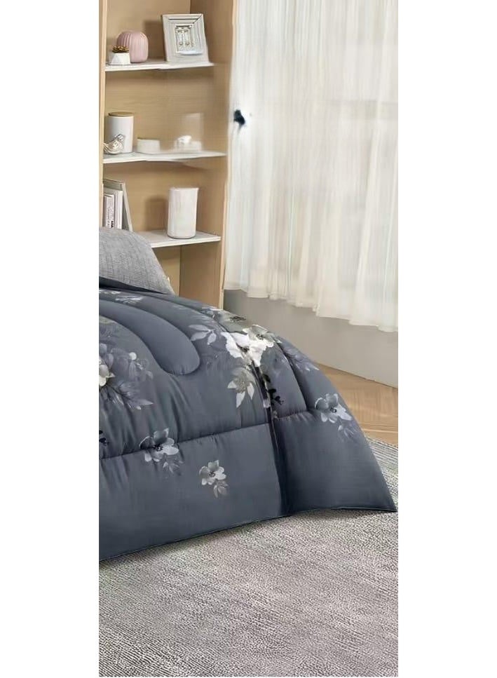 ريد روز مفرش سرير نفرين مشجر فخم من خامه المايكروفايبر مقاس 240*260 سم - Image 4