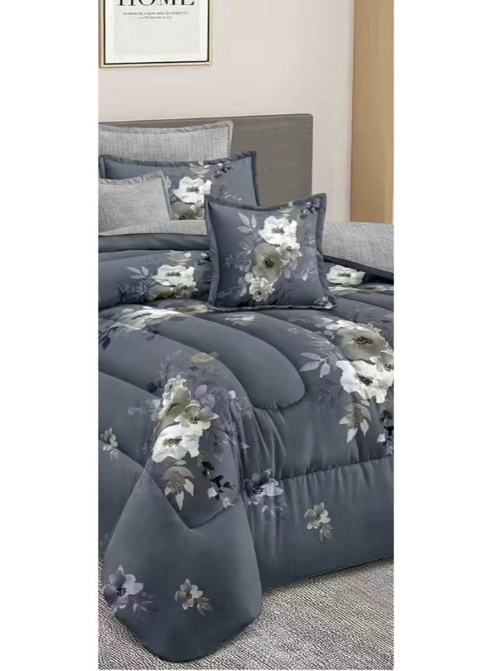 ريد روز مفرش سرير نفرين مشجر فخم من خامه المايكروفايبر مقاس 240*260 سم - Image 3